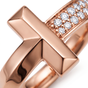 T1 Narrow Half Pavé Band Ring