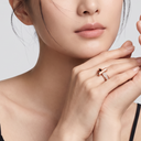 T1 Narrow Half Pavé Band Ring