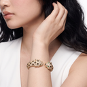Two Head Paved Panthère Open Bracelet