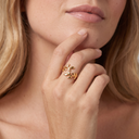 Victoria Vine Bypass Leaf Ring