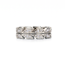 Victoria Vine Leaf Pavé Band Ring