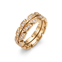 Victoria Vine Leaf Pavé Band Ring