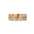 Victoria Vine Leaf Pavé Band Ring