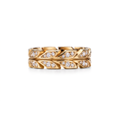 Victoria Vine Leaf Pavé Band Ring