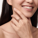 Victoria Vine Leaf Pavé Band Ring