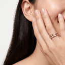 Victoria Vine Leaf Pavé Band Ring