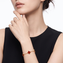 Vintage Alhambra Carnelian Clover 5 Motifs Bracelet
