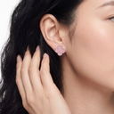 Vintage Alhambra Clover Pink Opal Earrings