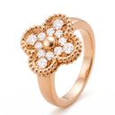 Vintage Alhambra Diamond Clover Ring