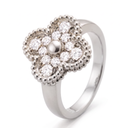 Vintage Alhambra Diamond Clover Ring