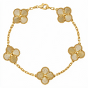 Vintage Alhambra Fluted Clover 5 Motifs Bracelet