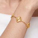 Vintage Alhambra Fluted Clover 5 Motifs Bracelet