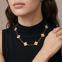 Vintage Alhambra Guilloché Clover 10 Motifs Necklace
