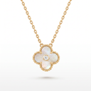 Vintage Alhambra Pearl And 1 Diamond Motif Necklace
