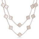 Vintage Alhambra Pearl Clover 20 Motifs Necklace