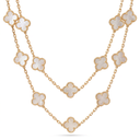 Vintage Alhambra Pearl Clover 20 Motifs Necklace