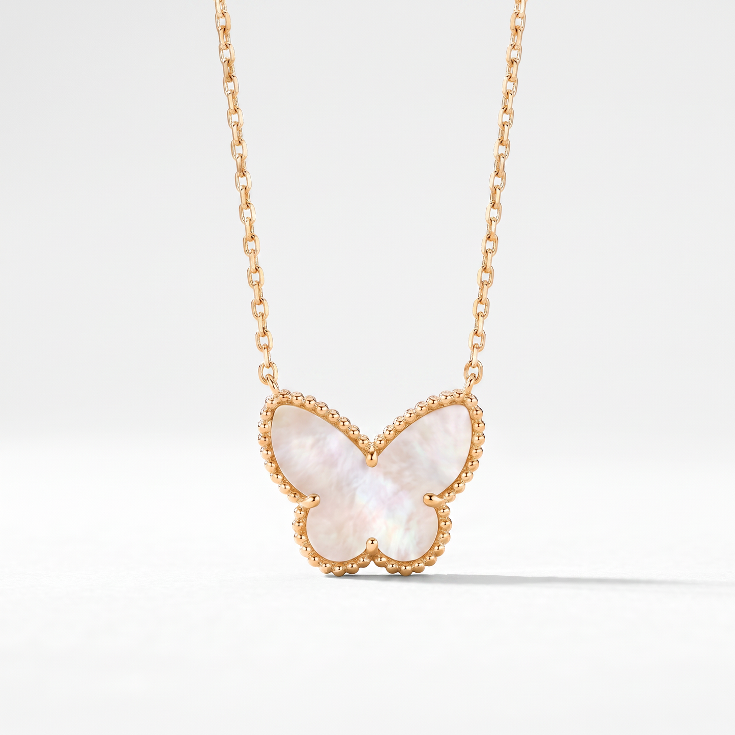 Alhambra Butterfly Charm Gold Tone Necklace