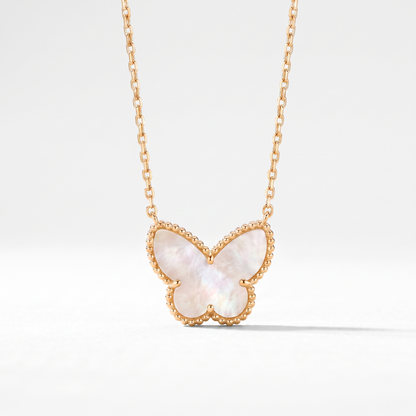 Alhambra Butterfly Charm Gold Tone Necklace