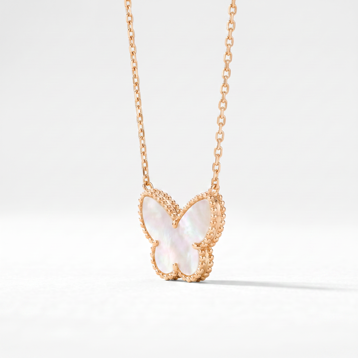 Alhambra Butterfly Charm Gold Tone Necklace
