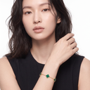 Alhambra Malachite Clover 5 Motifs Bracelet