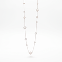 Alhambra White Pearl Motifs Long Clover Necklace