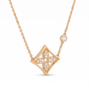 Blossom Gold Tone Pave Star Necklace