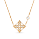 Blossom Gold Tone Pave Star Necklace
