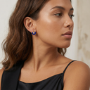 Blue Enamel Earrings