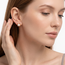 C De Pearl Stud Earrings