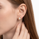 C De Pearl Stud Earrings