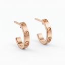 Classic Love Hoop Earrings