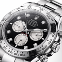 Cosmograph Daytona Bright Black Dial White Gold Automatic Men's Watch | RL 40 126509-0002