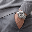 Cosmograph Daytona Silver Dial White Gold Automatic Men's Watch | RL 40 126509-0003