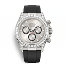 Cosmograph Daytona Steel Dial Chronograph Diamond-set Men's Watch | RL 40 126539TBR-0002