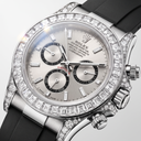 Cosmograph Daytona Steel Dial Chronograph Diamond-set Men's Watch | RL 40 126539TBR-0002