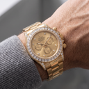 Cosmograph Daytona Yellow Gold Dial Diamond-Set Men's Watch | RL 40 126598TBR-0001