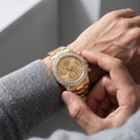Cosmograph Daytona Yellow Gold Dial Diamond-Set Men's Watch | RL 40 126598TBR-0001