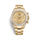 Cosmograph Daytona Yellow Gold Dial Diamond-Set Men's Watch | RL 40 126598TBR-0001