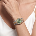 Datejust Olive Green Diamond Dial Yellow Gold Watch