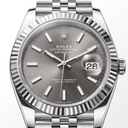 Datejust Oyster Perpetual Oystersteel Grey Dial Men's Watch | RL 41 M126334-0014