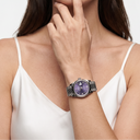 Datejust Roman Index VI Diamond Aubergine Dial Watch