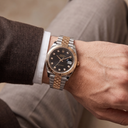 Datejust Stainless Steel Yellow Gold Black Diamond Dial Jubilee Bracelet | RL 41 126333-006