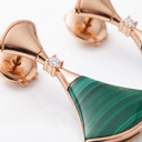Diva's Dream Green Fan Drop Earrings