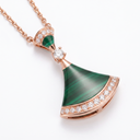 Diva's Dream Pavé Green Pendant Necklace