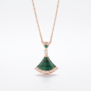 Diva's Dream Pavé Green Pendant Necklace