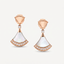 Diva's Dream Paved Mother Of Pearl Drop Earrings