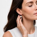 Diva's Dream Paved Mother Of Pearl Drop Earrings