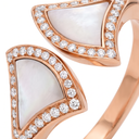 Diva's Dream Paved Mother Of Pearl Ring