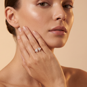 Diva's Dream Paved Mother Of Pearl Ring