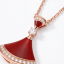 Diva's Dream Paved Red Pendant Necklace